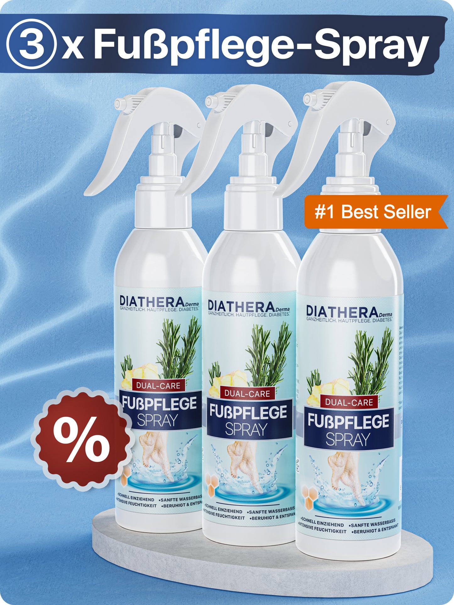 Dual-Care Fußspray auf Wasserbasis