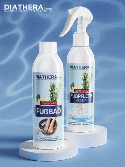 Dual-Care Kombination: Fußbad und Fußspray