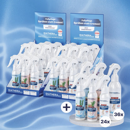 Fußpflege-Spray Display Angebote für Wiederverkäufer