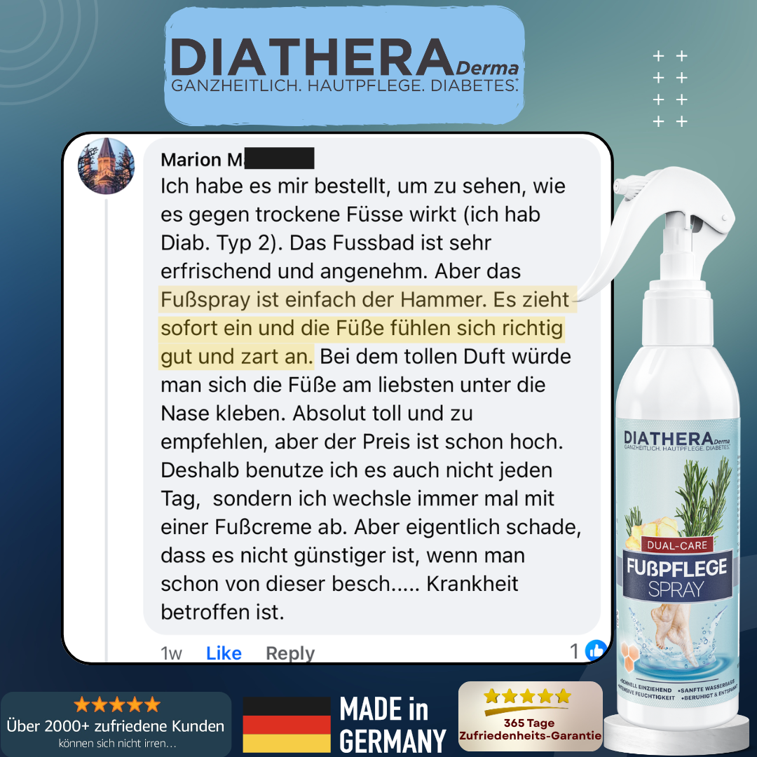 Dual-Care Kombination: Fußbad und Fußspray