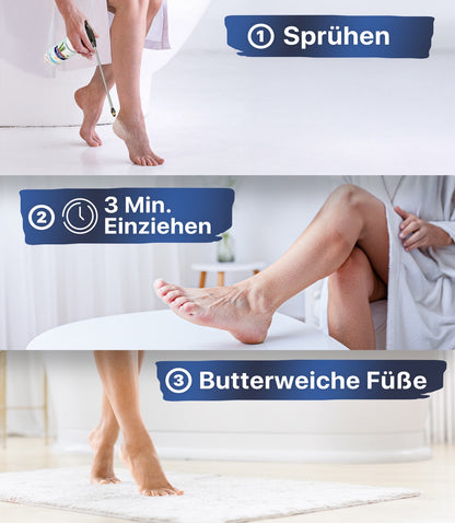 Fußspray auf Wasserbasis